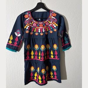 Girls Midi Ecletic Dress.